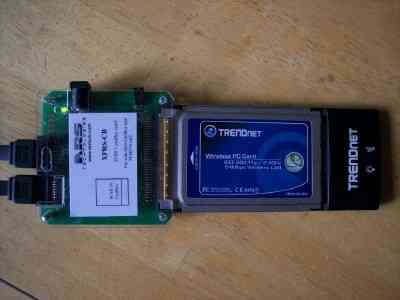 PCMCIA 'CardBus' card inserted on xprs-cb