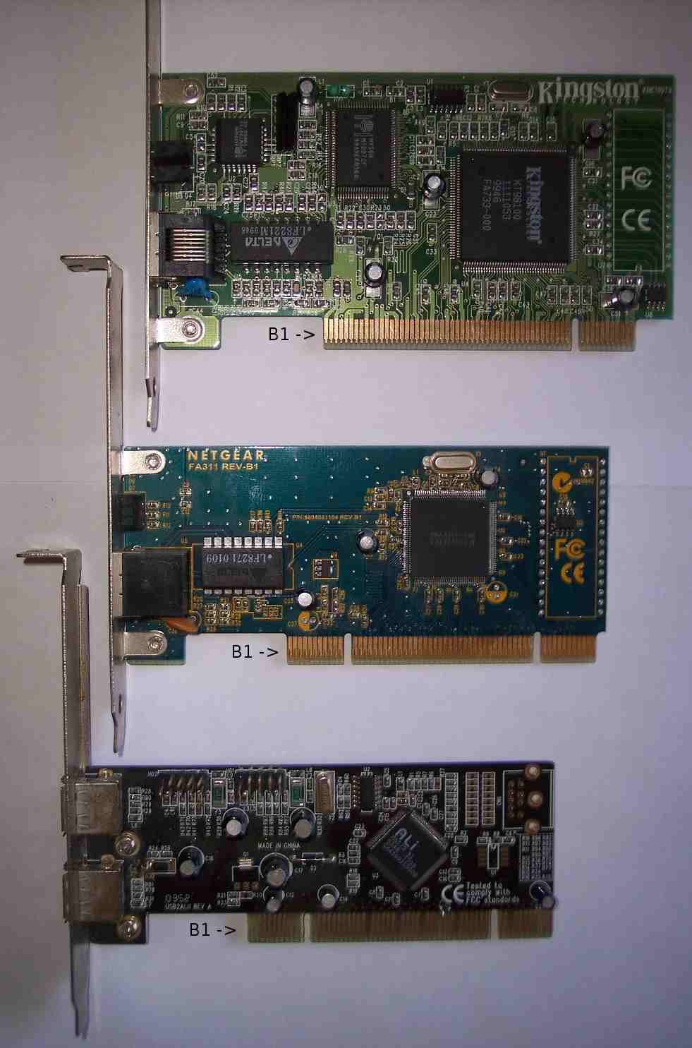 pci cards - side b